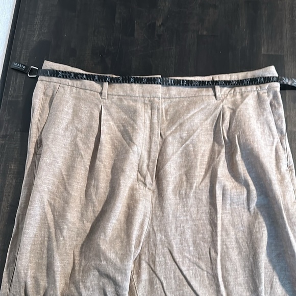 Old Navy Tan Full Length Linen Blend Trousers Size XL - Picture 7 of 9